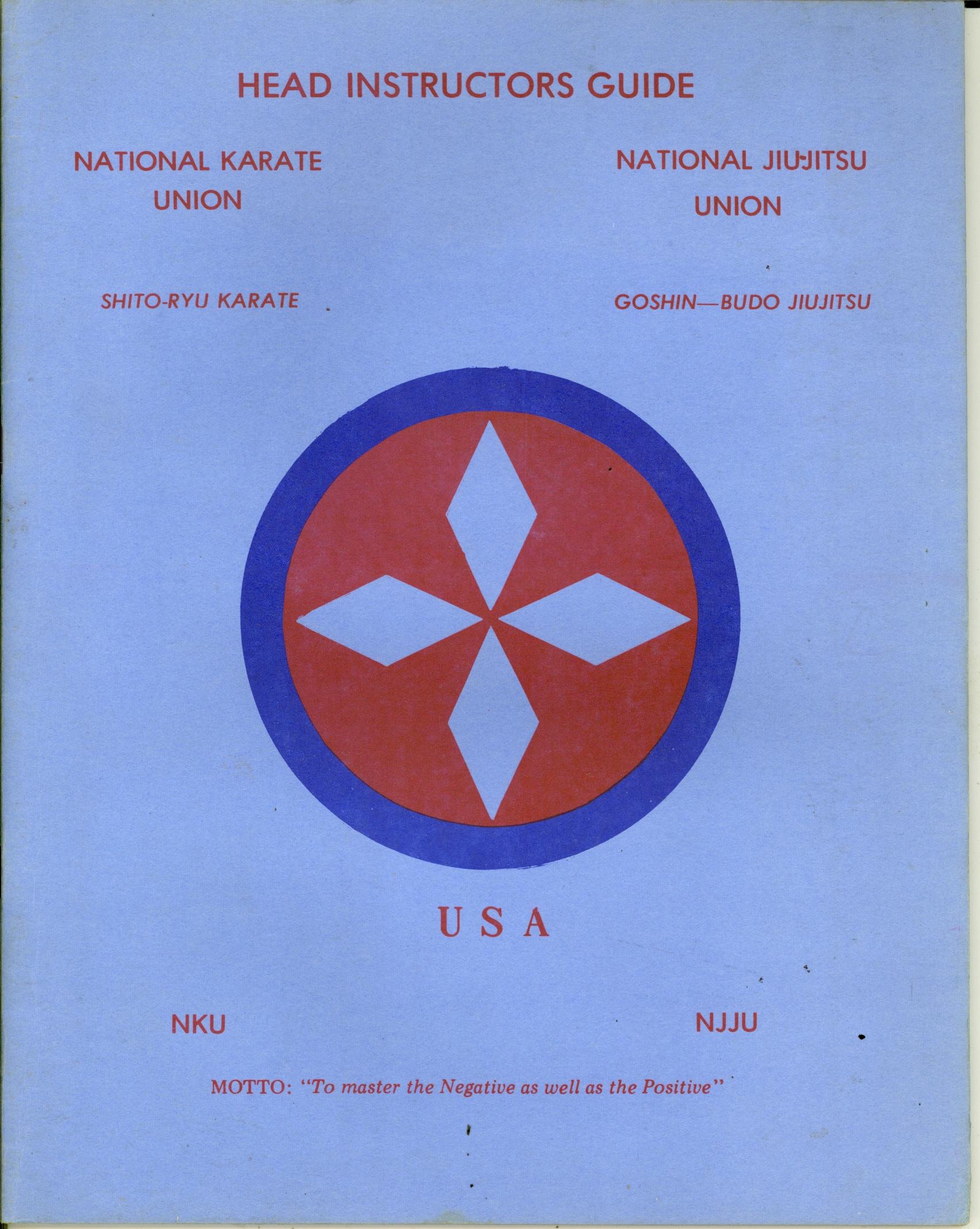 Head Karate Jiu Jitsu Instructor's Guide